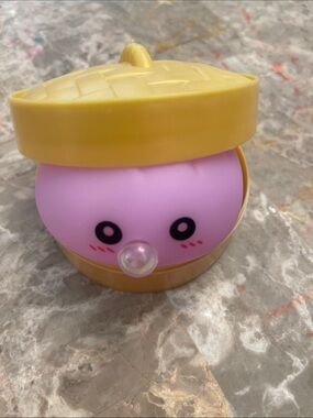 Cute Pink/Purple Dumpling Squeaky Toy Topper
